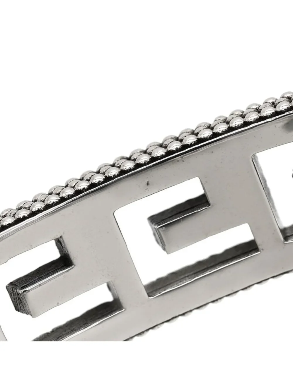 Gucci Bracelet Square G Arabesque 925 Sterling Silver Open Bangle Cutout